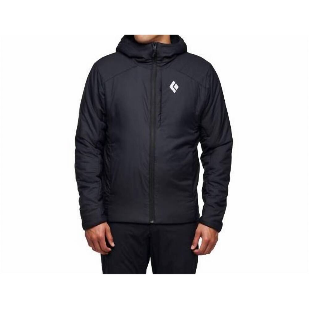 NEW BLACK DIAMOND men's first light stretch hoody in black